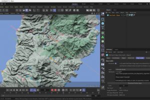 使用 DEM 地球在 C4D 中创建真实世界的 3D 地形