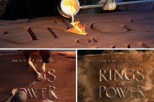 亚马逊的指环王标题预告片拍摄了实际熔融金属