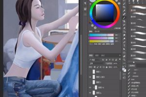 手绘原画技巧分享-超写实人物细节处理分享