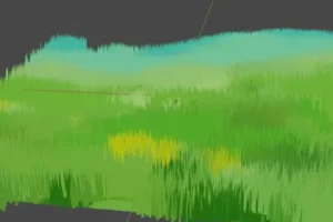 一个Blender制作的小草地分享