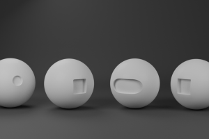 【blender】曲面开孔技巧