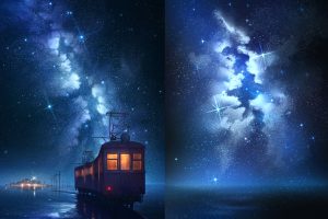 梦幻场景绘制-火车以及透视关系详解（二）