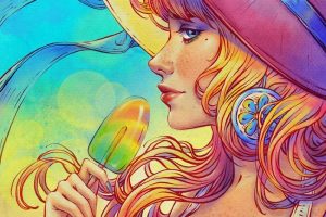 如何在 Procreate 中创建冰淇淋夏日肖像