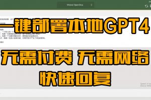 不需要网络？不想付费使用ChatGPT4,l来看这里 GPT4All小白使用秘籍 老头看了都会用了