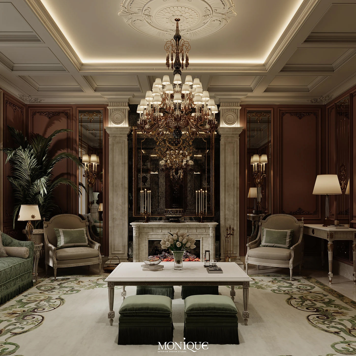 欧式古典美学：解密奢华客厅的设计密码