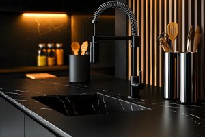 暗黑轻奢厨房｜细节里的高级感杀疯了
