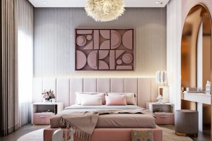 这卧室把「少女心」和「高级感」焊死了