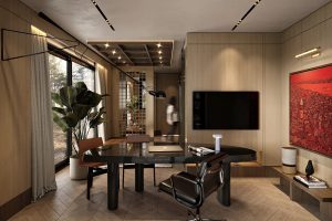 被问爆的木系轻奢书房，藏着设计新手也能学的底层逻辑💡