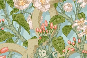 被这组「复古花草纹」美到失眠，原来壁纸还能这么玩！