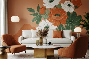 被这组「油画感客厅」美到！原来墙面可以这么玩