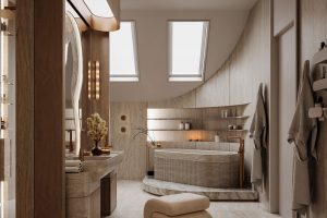 被这组「浴室封神设计」美到！原来卫浴空间能这么有仪式感✨