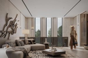 现代轻奢客厅美到窒息！艺术与质感的治愈共生