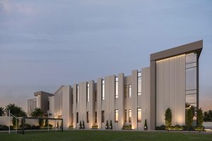 现代建筑封神！金属格栅 + 灯光的极简高级感暴击