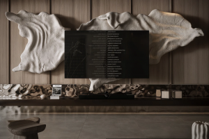 现代侘寂风客厅绝了！艺术与自然的治愈质感暴击