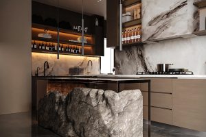 自然风厨房设计，高级感直接焊死