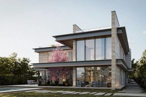 现代轻奢别墅，把自然揉进建筑里