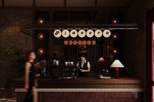 复古艺术披萨店，吃饭像逛美术馆✨