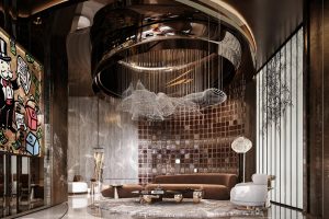 轻奢新中式 lounge|高级感焊在空间里