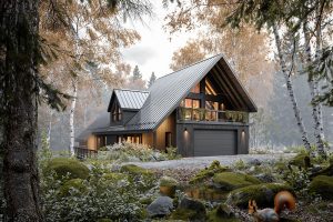 森林山系小屋｜现代自然风设计太绝