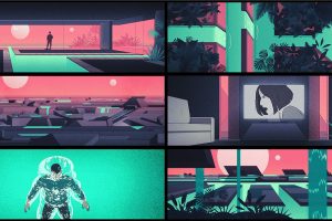 赛博复古分镜,粉绿撞色美到窒息✨