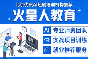火星人教育 AI 漫剧培训导演班(2026 主流班型)是一套面向 0 基础、主打全流程 AI 漫剧实战 + 商业变现的职业课程,核心是把你培养成 “一人成团队” 的 AI 漫剧导演。