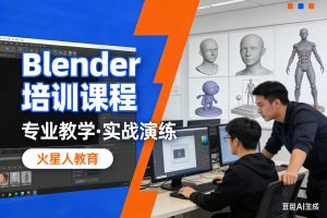2026年秋招提前锁定Offer？掌握Blender+AIGC，成为企业争抢的三维人才！