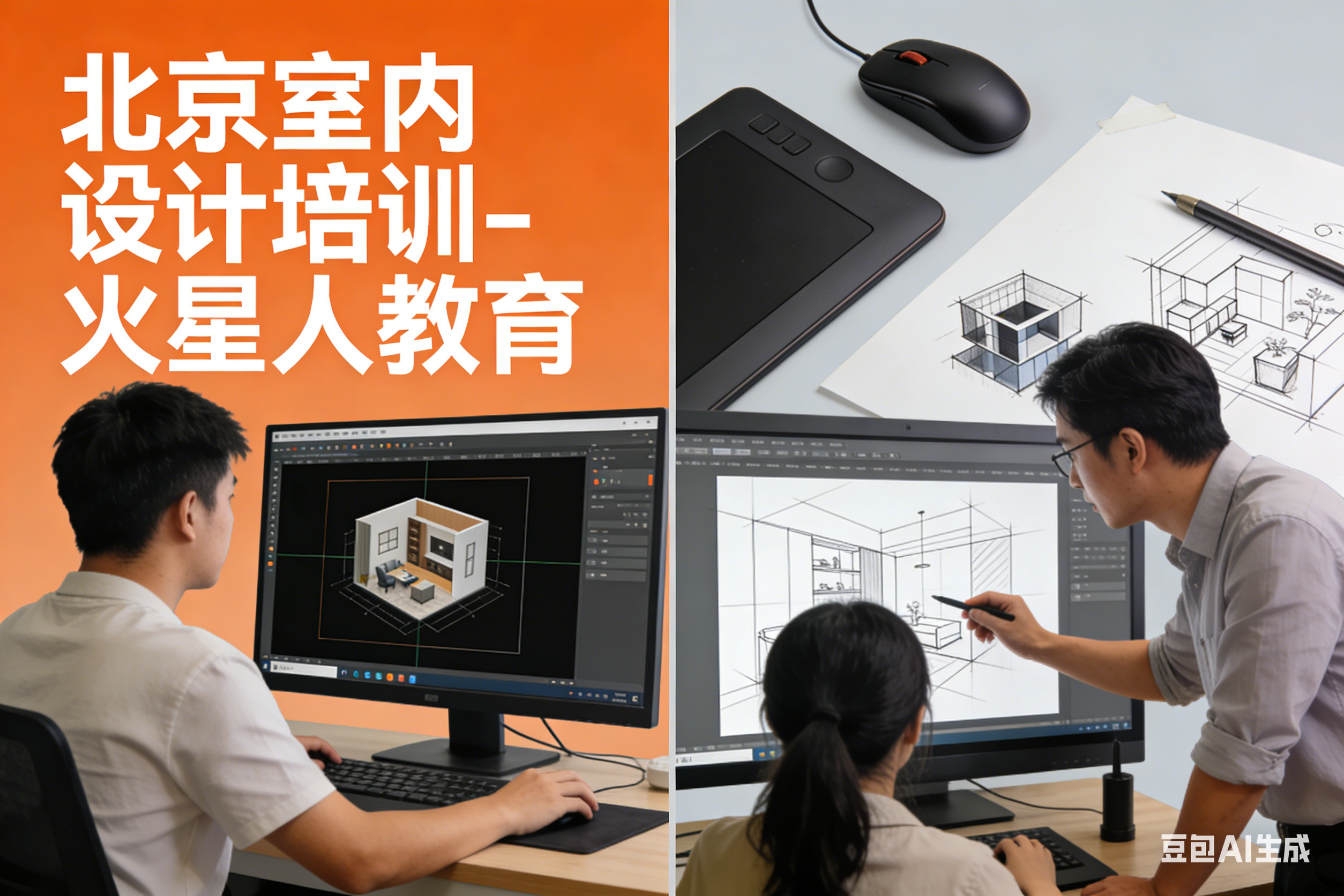 北京室内设计培训优选|火星人教育,助你解锁设计新赛道