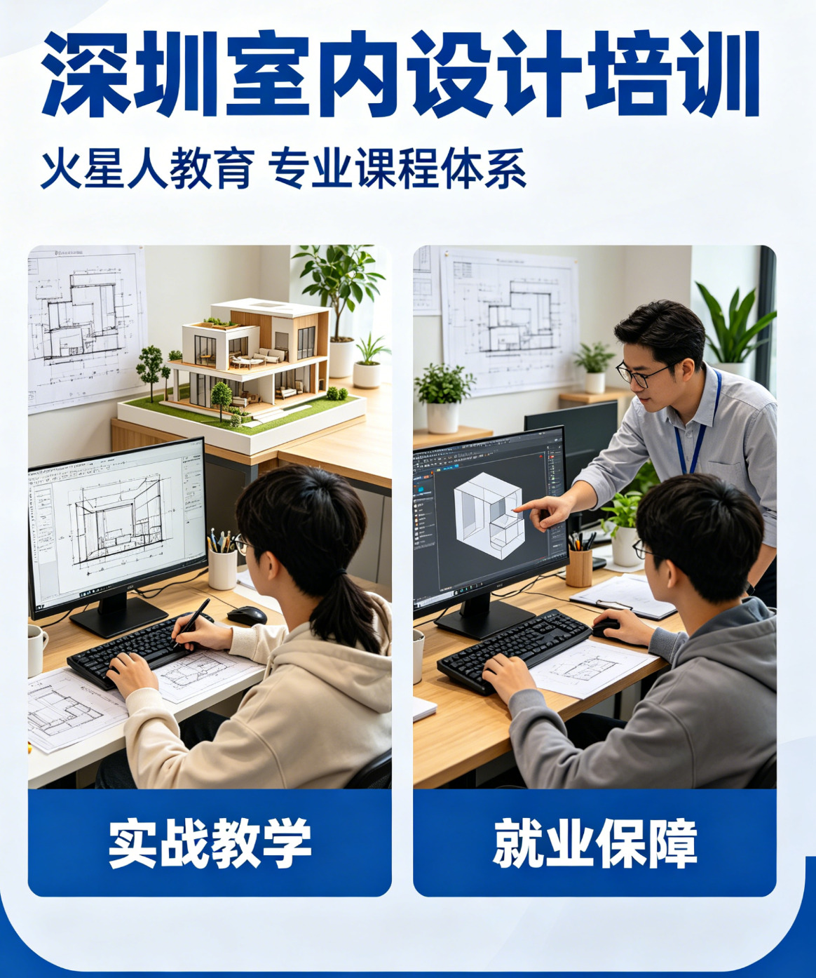 深圳室内设计培训学校哪家好-火星人教育