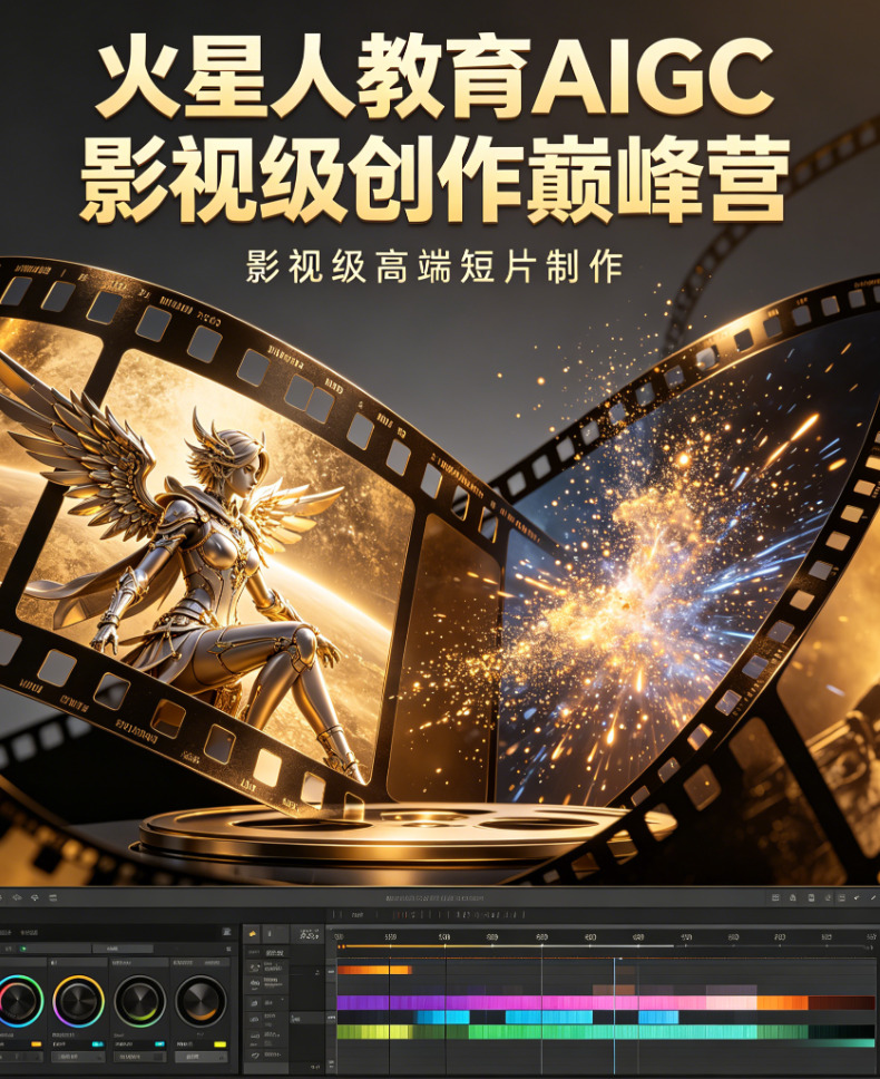 AIGC培训影视级创作巅峰营:3个月掌握ComfyUI专业工作流-火星人教育