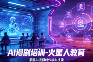 火星人教育AI漫剧导演训练营拒绝同质化！AI漫剧想出圈，靠的是”个人风格”不是”工具堆砌”