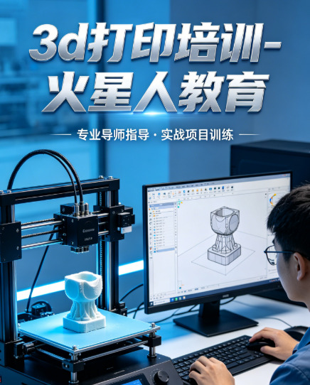 深圳工业级 3D 打印技术培训 从设计到出件 火星人教育