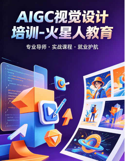 还在熬夜抠图改稿？深圳火星人教育带你玩转AIGC视觉设计，实战接单，新手也能快速变现！